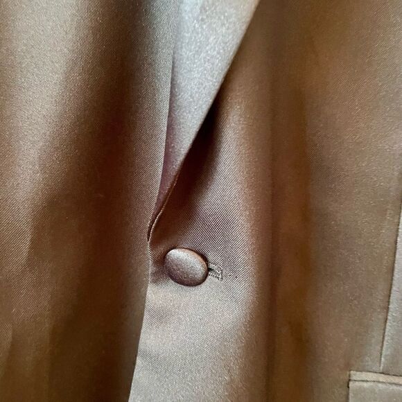BLACK ONE BUTTON TUXEDO BY MIDTOWN MAN DIZE 46L EUC - Picture 4 of 12